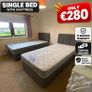 Single bed With Mattress Image 3