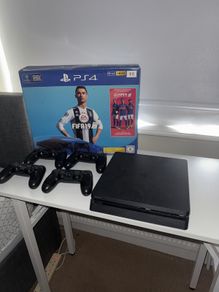 PS4 Slim 1TB Boxed Bundle - 4 Controllers & 12 Games
