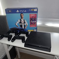 PS4 Slim 1TB Boxed Bundle - 4 Controllers & 12 Games