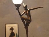 Purist Table Lamp Art Deco Dancer Bauhaus