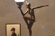 Purist Table Lamp Art Deco Dancer Bauhaus