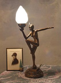 Purist Table Lamp Art Deco Dancer Bauhaus