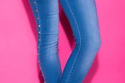 New koucla jeans with studs size small