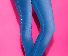 New koucla jeans with studs size small