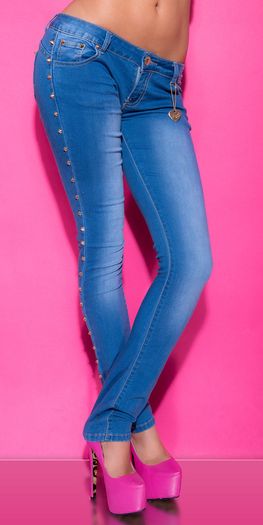 New koucla jeans with studs size small