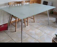 glass kitchen table