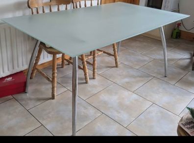 glass kitchen table
