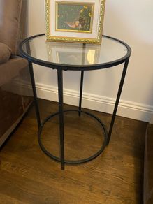 Two Metal Side  Tables