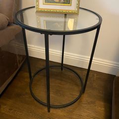 Two Metal Side  Tables