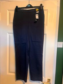 New dunes navy skinny fit trousers size 10