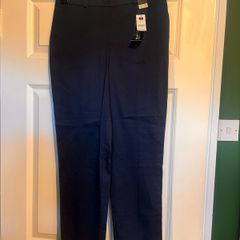 New dunes navy skinny fit trousers size 10