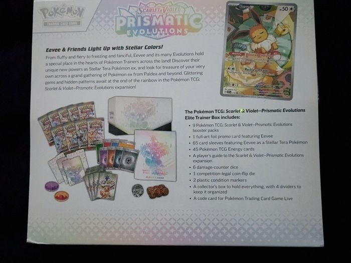 Pokemon Prismatic Evolution Elite Trainer Box