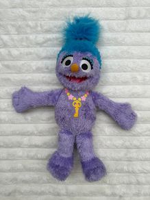 Talking Sesame Street Furchester Hotel Phoebe Plush approx. 13" Used Please see photos