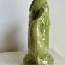 jug Vintage Staffordshire Green Fish Glug Jug 20cm Made in England Image 2