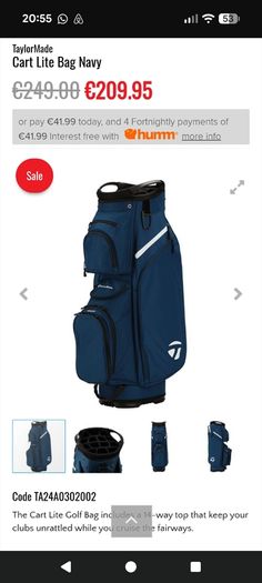 TaylorMade Cart Lite Golf Bag
