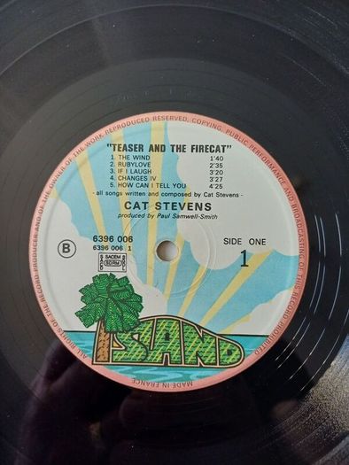 Cat Stevens Teaser and the Firecat  Vinyl
