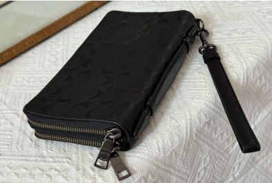 Genuine Coach Double Zip Travel Organiser