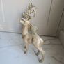 Gold Glitter Christmas Reindeer x 2 Image 3