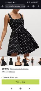 m&s polkadot minidress