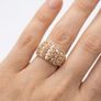 Silver Exquisite Harry Ivens Morganite & Zircon Ring Image 4