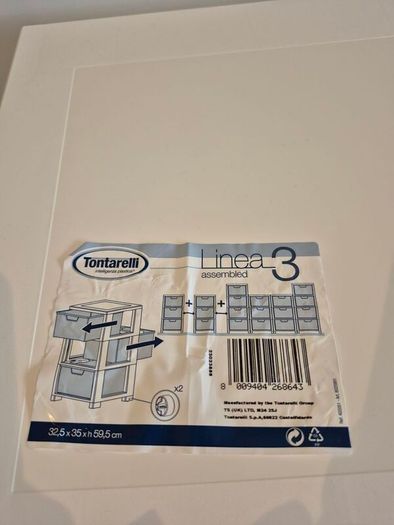 3 Drawer Plastic Storage Tower Unit
