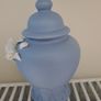 Vintage light blue Jasperware urn Image 3