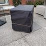 Small dog crate and black out cover Image 4