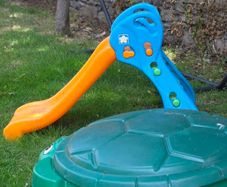 Outdoor Toddler Slide, Sandpit Bundle