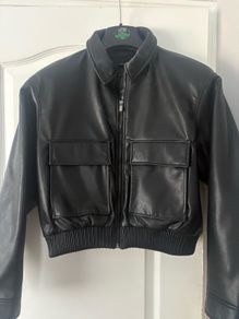 Zara size M faux leather jacket