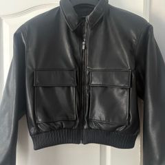 Zara size M faux leather jacket