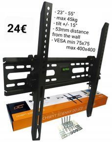 TV Wall Mount Bracket Flat Tilt 23" - 55"