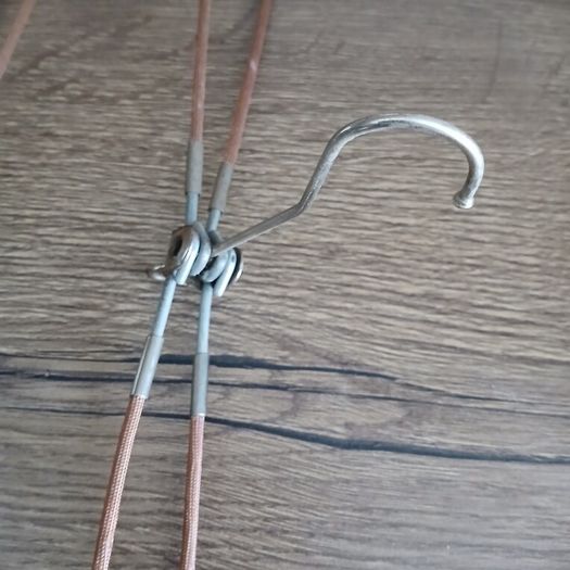 set of 2 folding cloth covered travel  hangers