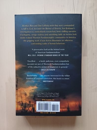 Under the Banner of Heaven by Jon Krakauer (True Crime Murder Mystery Paperback 2022)