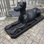 Pair of cast iron dog statues Image 7