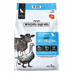 Country of Animals Light Dry Dog Food with Goose & Veal 2 kg (1.1-1.3 cm Kibble)