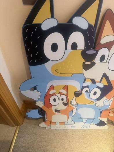 Bluey cardboard cutout