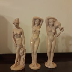 3 Vintage Resin Santini Figure