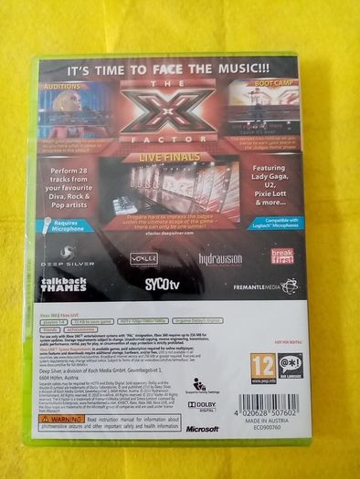 The X factor Xbox 360 Games Original