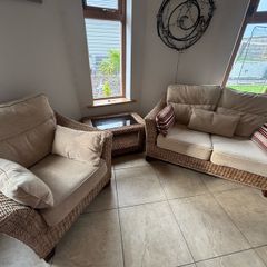 2 seater couch, 1 seater and Coffee Table