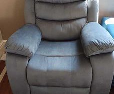 Single Chair Fabric Recliner Sofa - grey