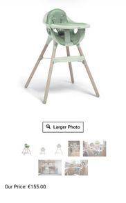 Mamas and Papas Highchair in Shade Eucalyptus