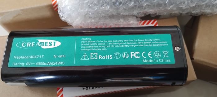 CreaBest Paslode Replacement 6v 4Ah Batteries