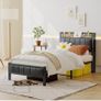 3ft Single Bed Frames with Storage Headboard Image 8