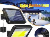 37644 100 LED Solar Powered PIR Motion Sensor Wall Flood Light Security Outdoor Garden