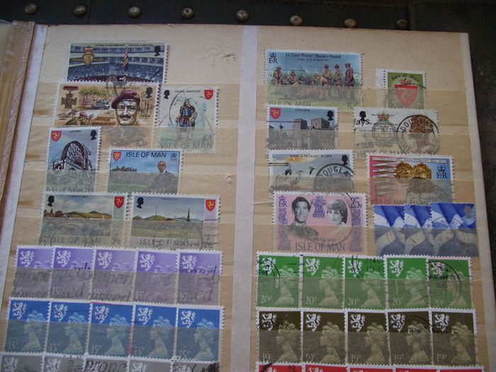 A mixed collection of used stamps, presented in the stock book #3