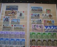 A mixed collection of used stamps, presented in the stock book #3