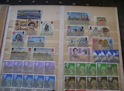 A mixed collection of used stamps, presented in the stock book #3