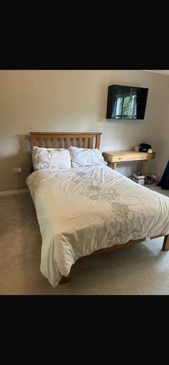 Bed solid wood