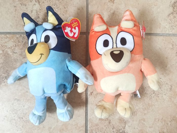 Bluey and Bingo Set - 2x Soft Plush TY Original Beanie Babies 18 cm Year 2026 New