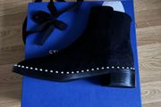 Stuart Weitzman Easy On Pearl Boots NEW IN BOX SZ 7 RRP 675